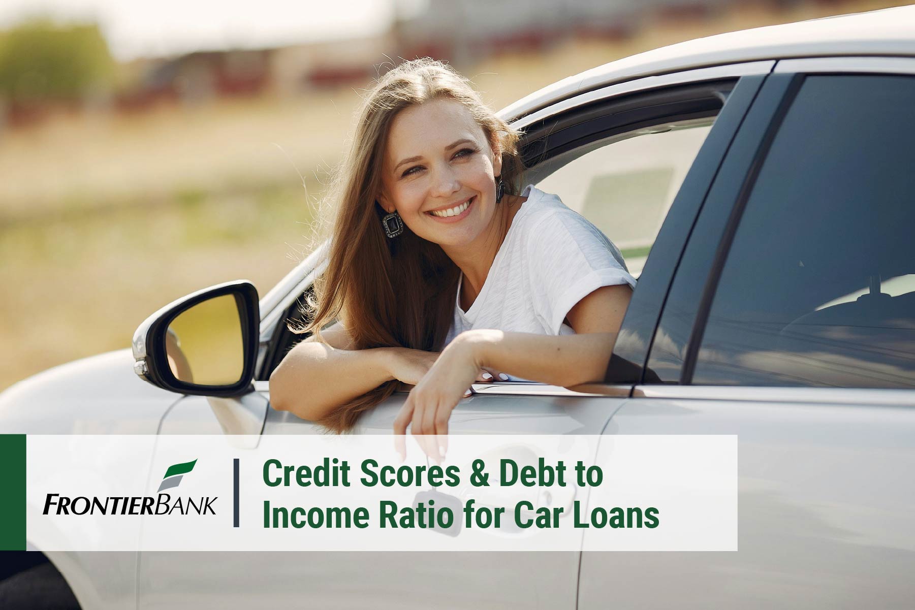 Credit Scores & Debt to Income Ratio for Car Loans with graphic